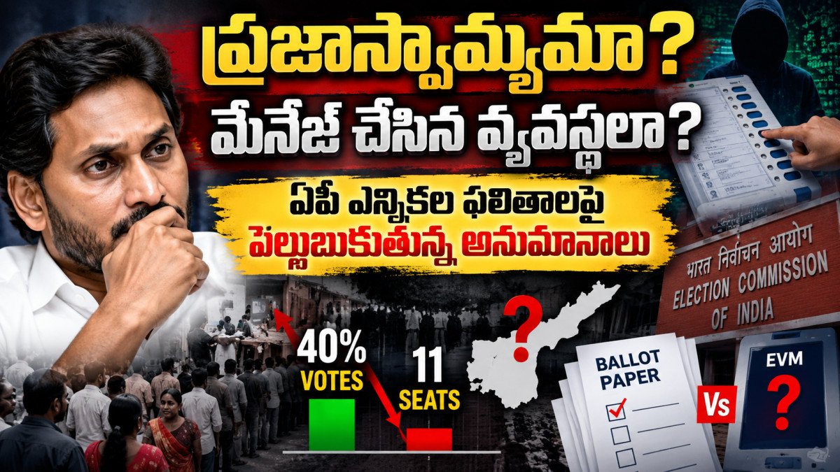 40 శాతం ఓట్లు వచ్చినా వైఎస్సార్‌సీపీకి 11 సీట్లే రావడంపై అనుమానాలకు కారణమేంటి?